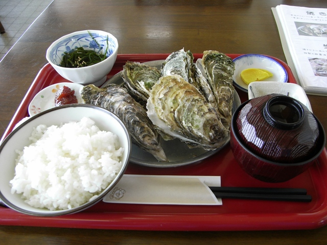 厚岸海産の牡蠣定食